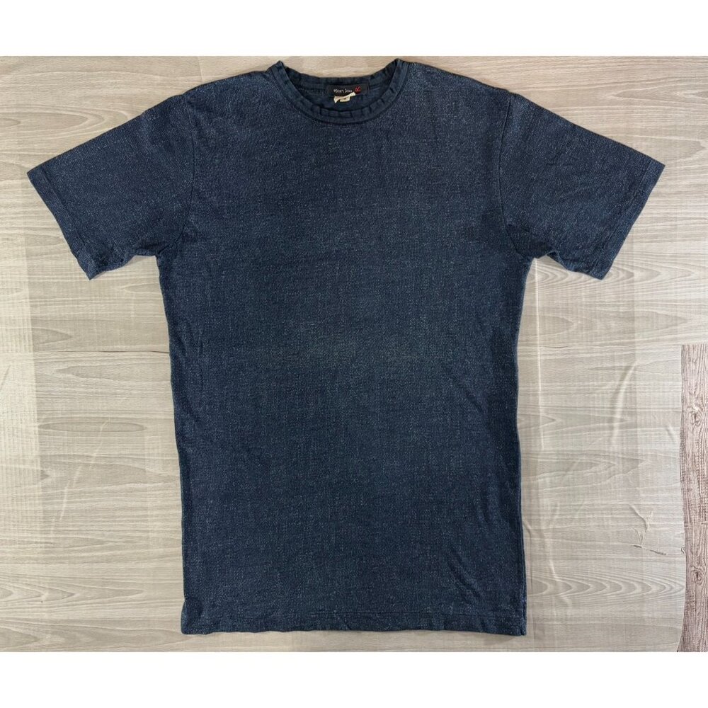 45Rpm studio cotton Short Sleeve T-Shirt sz 4 US M color Indigo Dark Blue Japan